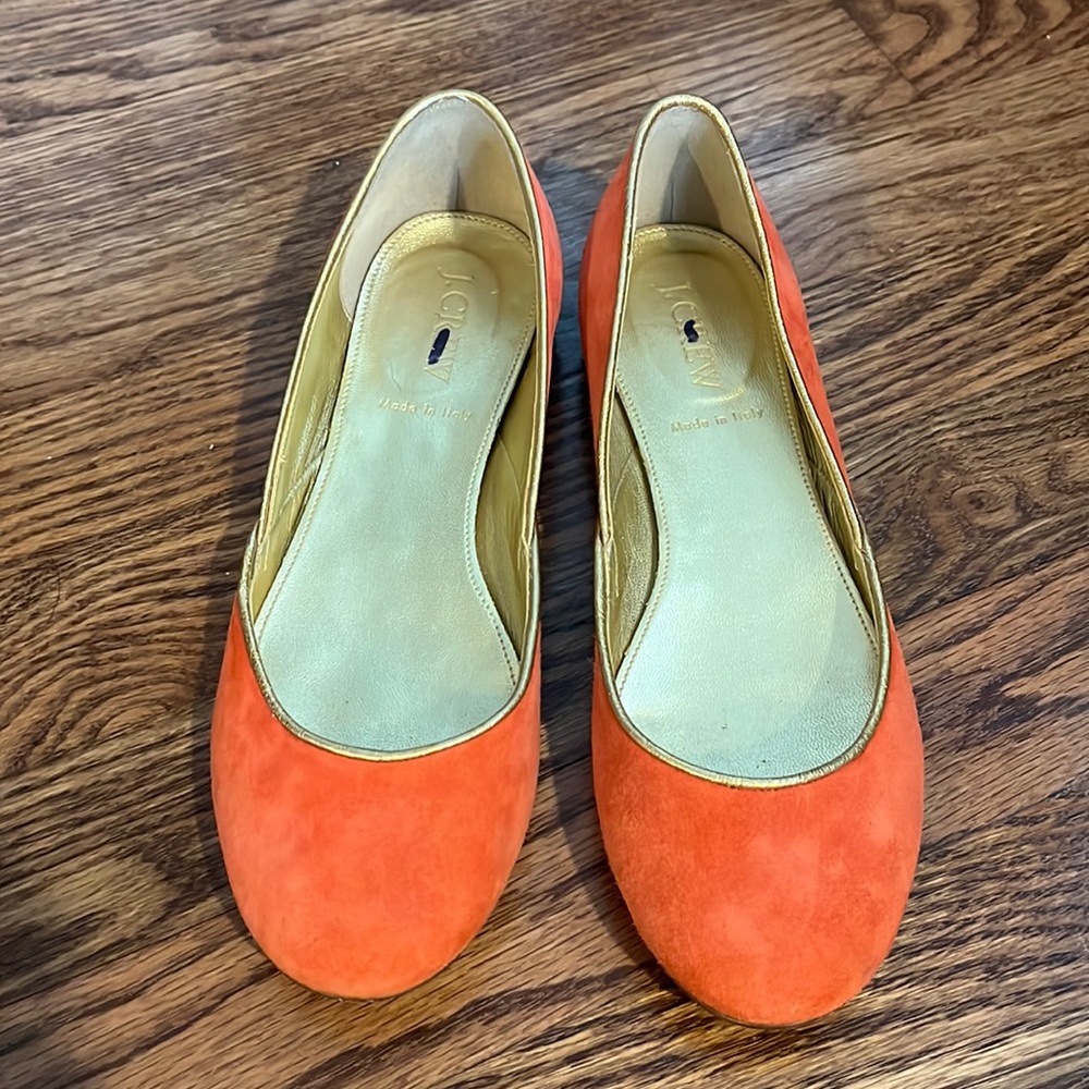 J. Crew suede and leather flats size 6